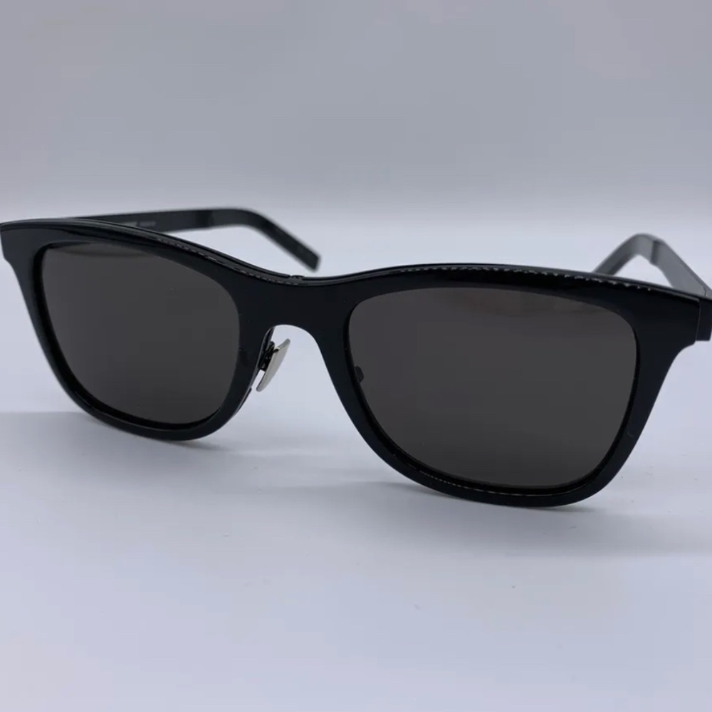 $400 Saint Laurent YSL Mens Unisex Sunglasses wayferer black  SL51 COMBI 002